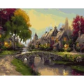 Kép 2/9 - Mesébe illő házikó - Számfestő készlet, kerettel (40x50 cm)