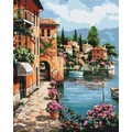 Kép 2/5 - Napsütötte Positano - Számfestő készlet, kerettel (40x50 cm)