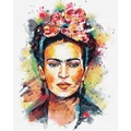 Kép 2/9 - Frida Kahlo – dekupázs - Számfestő készlet, kerettel (40x50 cm)