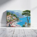Kép 8/8 - Mediterrán öböl - Gyémántszemes kirakó készlet, kerettel (40x50 cm)