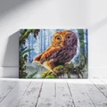Kép 8/8 - Bölcs bagoly - Gyémántszemes kirakó készlet, kerettel (40x50 cm)