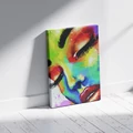 Kép 3/8 - Színes lány - Gyémántszemes kirakó készlet, kerettel (40x50 cm)