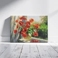 Kép 8/8 - Pipacs az ablakban - Gyémántszemes kirakó készlet, kerettel (40x50 cm)