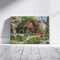 Kép 8/8 - Zakopane-i pihenés - Gyémántszemes kirakó készlet, kerettel (40x50 cm)