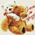 Kép 2/7 - Love story - Gyémántszemes kirakó készlet, kerettel (30x30 cm)