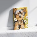 Kép 3/9 - Yorki kamillával - Számfestő készlet, kerettel (30x40 cm)