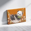 Kép 3/9 - Lazulós panda - Számfestő készlet, kerettel (30x40 cm)