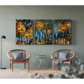 Kép 9/9 - Afremov: Esti séta - Többrészes számfestő, kerettel (50x120 cm)
