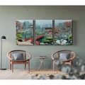 Kép 9/9 - Japánkert - Többrészes számfestő, kerettel (50x120 cm)