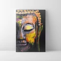 Kép 1/9 - Buddha arc - Számfestő készlet, kerettel (40x50 cm)