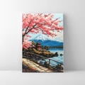 Kép 1/8 - Fuji virágzása- Számfestő készlet, kerettel (40x50 cm)