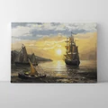 Kép 1/9 - Csendes kikötő - Számfestő készlet, kerettel (40x50 cm)