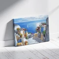 Kép 3/9 - Csodás Santorini - Számfestő készlet, kerettel (40x50 cm)