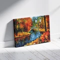 Kép 3/9 - Afremov: Őszi park - Számfestő készlet, kerettel (40x50 cm)