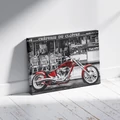 Kép 3/9 - Piros motor - Számfestő készlet, kerettel (40x50 cm)