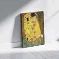 Kép 3/9 - A csók (Gustav Klimt) - Számfestő készlet, kerettel (40x50 cm)