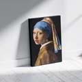 Kép 3/9 - Jan Vermeer: Leány gyöngy fülbevalóval - Számfestő készlet, kerettel (40x50 cm)
