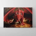 Kép 1/9 - Vörös sárkány - Számfestő készlet, kerettel (40x50 cm)