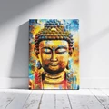Kép 7/8 - Színpompás Buddha - Számfestő készlet, kerettel (30x40 cm)