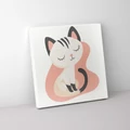 Kép 3/5 - Cicus- Gyerek számfestő készlet (20x20 cm keretre feszített)