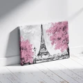 Kép 3/7 - Eiffel torony virágzásban - Számfestő készlet, kerettel (40x50 cm)