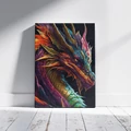 Kép 6/7 - Sárkánytekintet - Számfestő készlet, kerettel (40x50 cm)