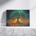 Kép 7/8 - Misztikus gyökerek - Számfestő készlet, kerettel (40x50 cm)