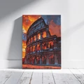 Kép 7/8 - Római Colosseum - Számfestő készlet, kerettel (40x50 cm)