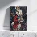 Kép 7/8 - Nyuszi Csodaországban - Számfestő készlet, kerettel (40x50 cm)