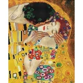 Kép 2/8 - A csók (Gustav Klimt) - Gyémántszemes készlet, kerettel (40x50 cm)