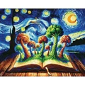 Kép 2/8 - Mesekönyv - Számfestő készlet, kerettel (40x50 cm)