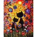 Kép 2/9 - Baráti merengés - Számfestő készlet, kerettel (40x50 cm)
