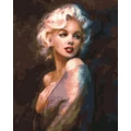 Kép 2/9 - Marilyn Monroe - Számfestő készlet, kerettel (40x50 cm)