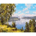 Kép 2/8 - Dunai hangulat - Számfestő készlet, kerettel (40x50 cm)