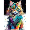 Kép 2/7 - Maine Coon - Számfestő készlet, kerettel (30x40 cm)