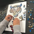 Kép 6/10 - Fa puzzle – Színes bagoly (177 darabos)