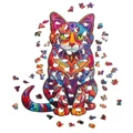 Kép 5/11 - Fa puzzle – Színes cica (172 darabos)