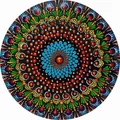 Kép 2/6 - A megértés köre - Számfestő készlet, kerek kerettel (40x40 cm)