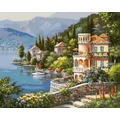 Kép 2/9 - Villa az öbölben - Számfestő készlet, kerettel (40x50 cm)
