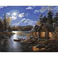 Kép 2/9 - Halászház - Számfestő készlet, kerettel (40x50 cm)