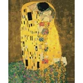Kép 2/9 - A csók (Gustav Klimt) - Számfestő készlet, kerettel (40x50 cm)