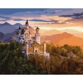 Kép 2/9 - Neuschwanstein-kastély - Számfestő készlet, kerettel (40x50 cm)