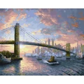 Kép 2/9 - Brooklyn-híd - Számfestő készlet, kerettel (40x50 cm)