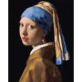Kép 2/9 - Jan Vermeer: Leány gyöngy fülbevalóval - Számfestő készlet, kerettel (40x50 cm)