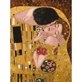 Kép 2/9 - A csók (Gustav Klimt) - Számfestő készlet, kerettel (30x40 cm)