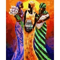 Kép 2/9 - Nők Afrikában - Számfestő készlet, kerettel (40x50 cm)