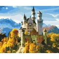Kép 2/9 - Füssen: Neuschwanstein - Számfestő készlet, kerettel (40x50 cm)