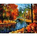 Kép 2/9 - Afremov: Őszi park - Számfestő készlet, kerettel (40x50 cm)