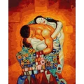 Kép 2/9 - Gustav Klimt: Család - Számfestő készlet, kerettel (40x50 cm)