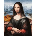 Kép 2/9 - Leonardo da Vinci: Mona Lisa - Számfestő készlet, kerettel (40x50 cm)
